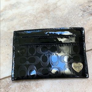 Coach business card holder